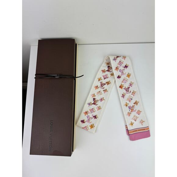 LV LOUIS VUITTON Richard Prince Watercolor Aquarelle Bandeau Scarf ULTRA RARE - Picture 3 of 14